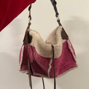 Michael Kors Shearling Shoulder Bag